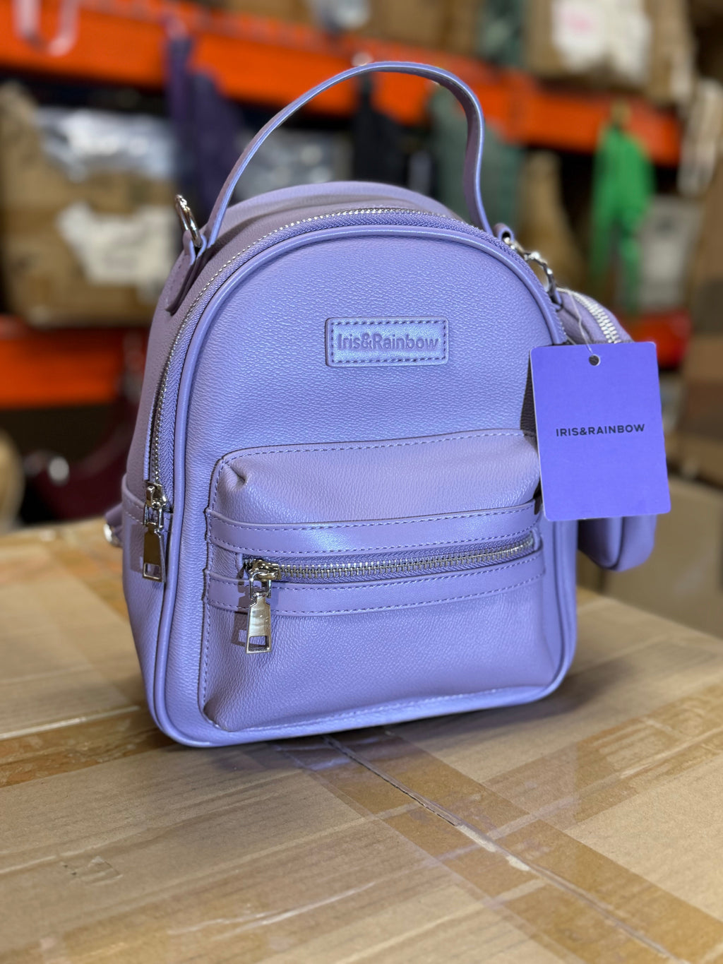 The Iris Street Chic Mini Backpack Faux Leather (#9010) By Iris & Rainbow