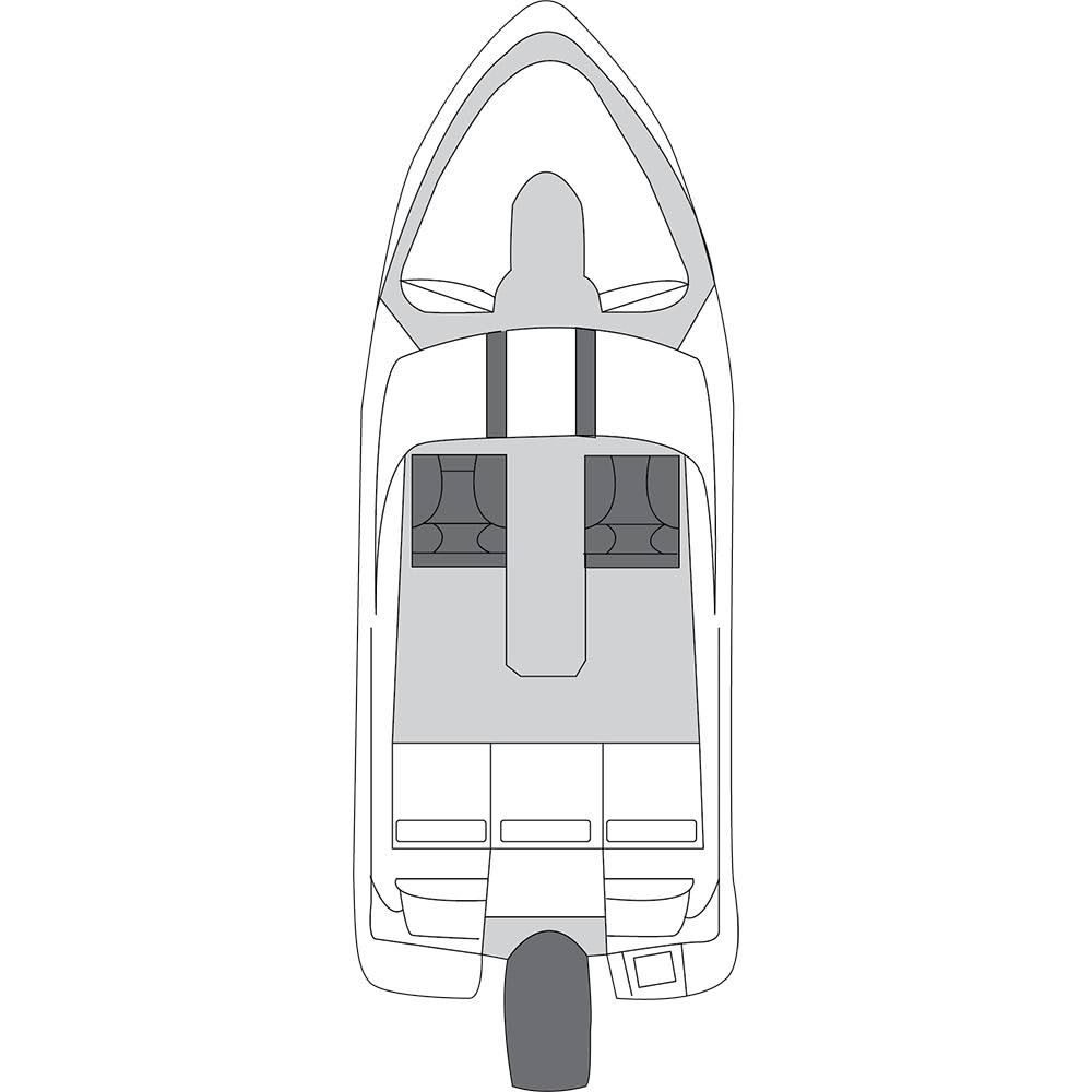 Polyester Boat Cover for Tri-Hull Boats K9983