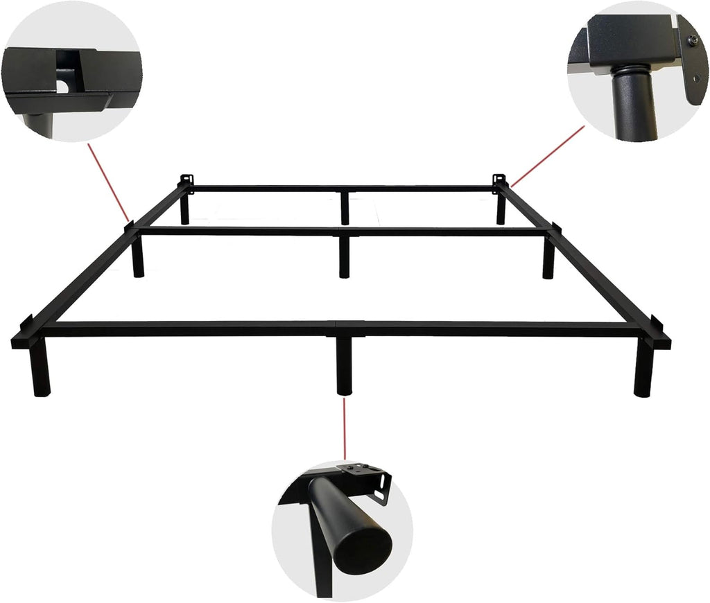 Black Metal Bed Frame 7 Inch V3111