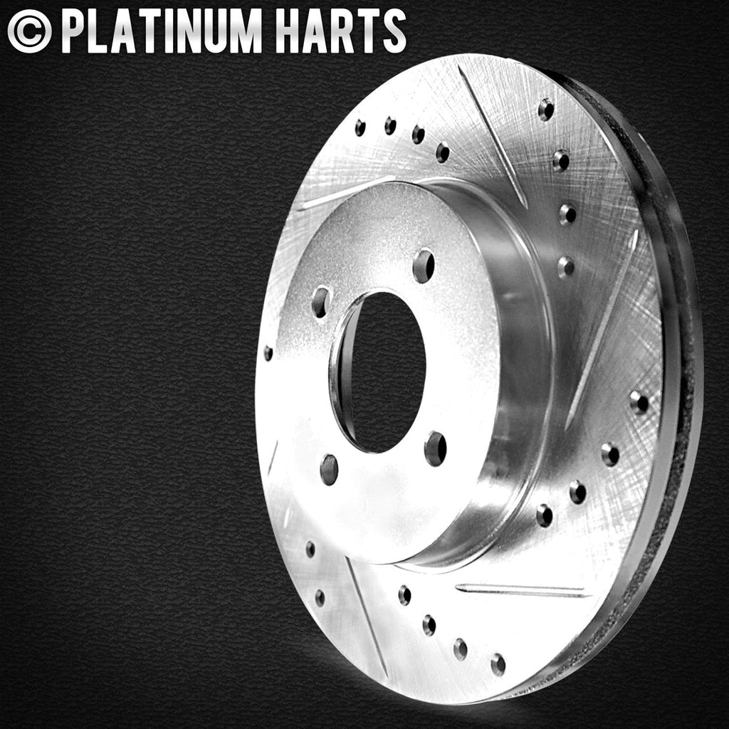 Platinum Drill/Slot Disc Brake Rotors and Heavy Duty Pad X710
