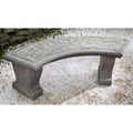 Grey Stone Curved Leaf Bench L827696