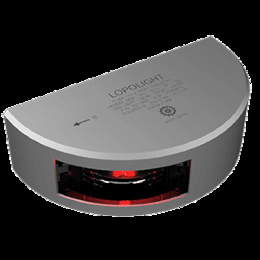 Port Sidelight Vertical Mount Silver Housing 2nm Red V7756