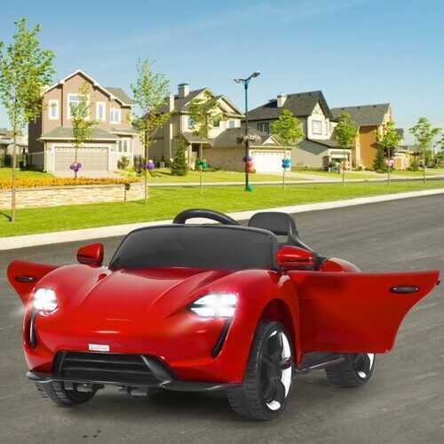 Red 12V Kids Ride on Car with MP3 and LED Light L51388