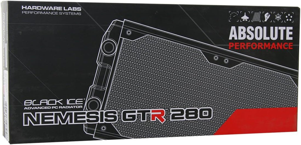 Black Carbon Radiator - 280mm D7377