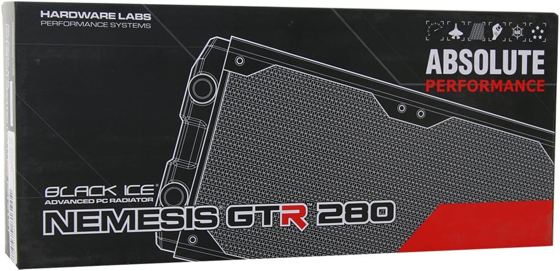 Black Carbon Radiator - 280mm D7377