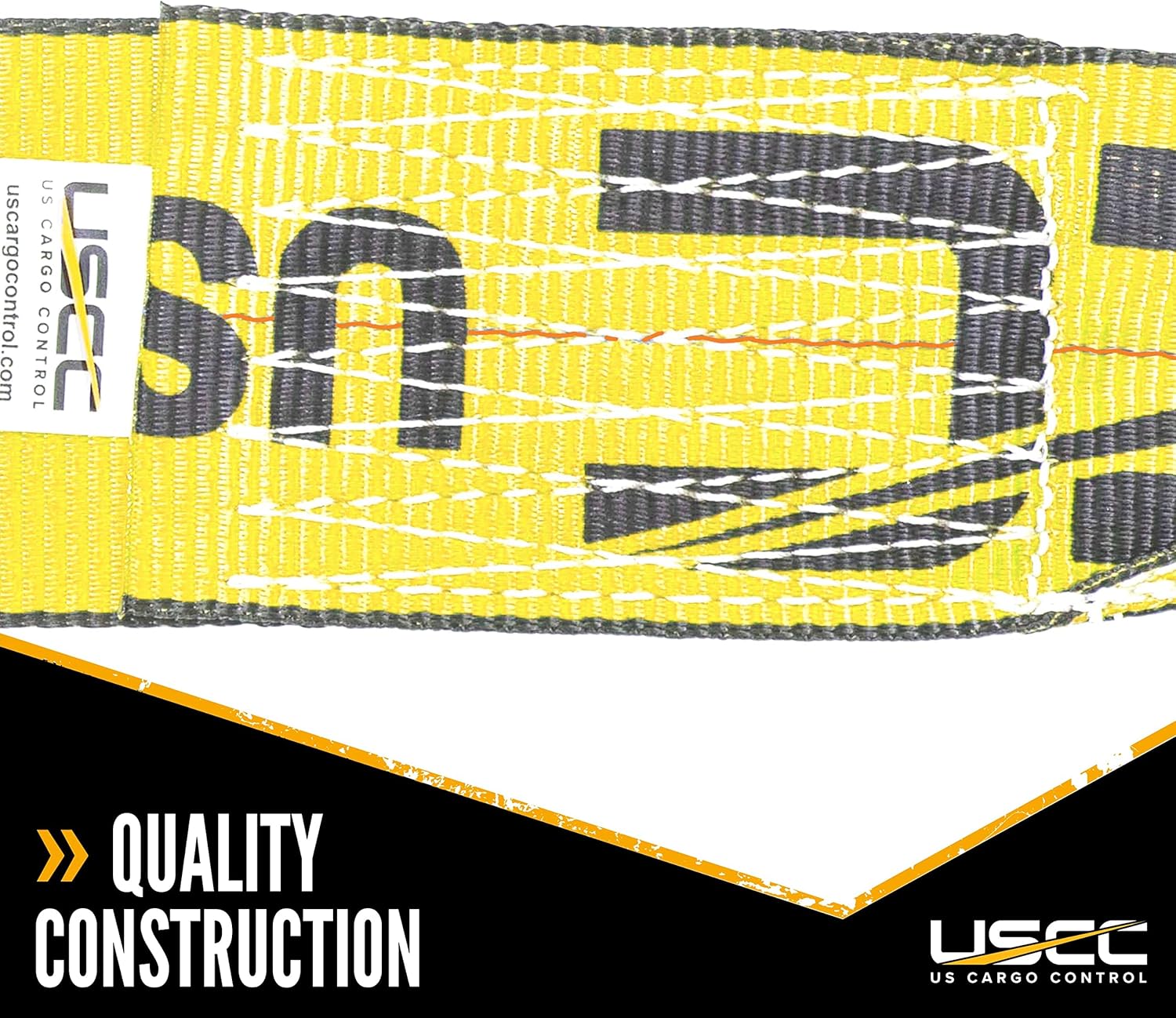 Yellow Ratchet Strap with Flat Hooks X31192