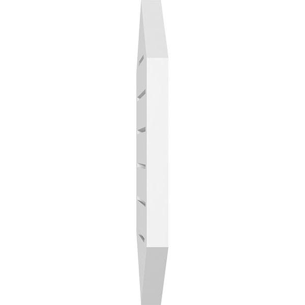 32x22W x 24x22H Vertical Peaked Surface Mount PVC Gable Vent 4/12 Pitch O883079