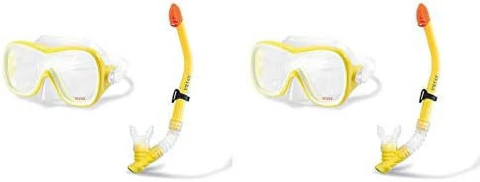 Hypoallergenic Latex Mask & Easy Flow Snorkel Set (2 Pack) F801439
