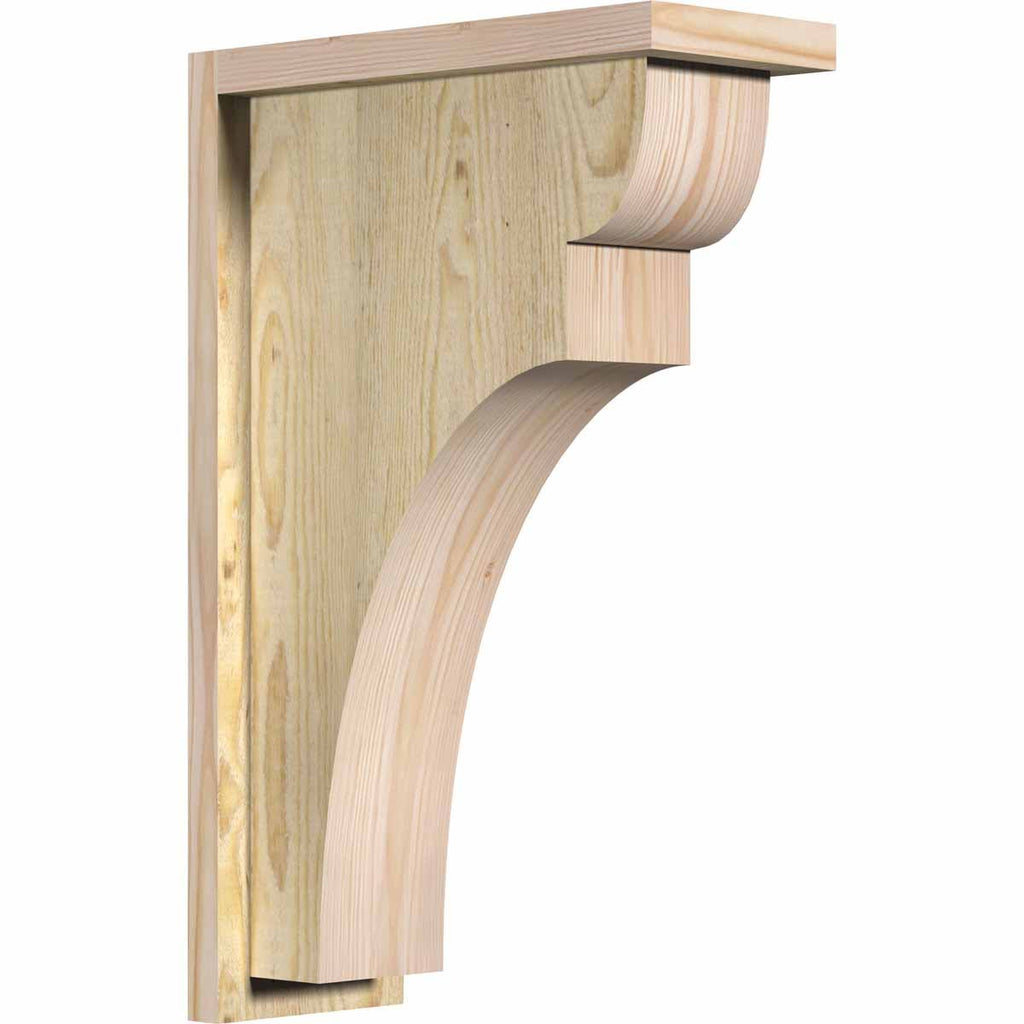 Yorktown Rough Sawn Corbel with Backplate, Douglas Fir J701
