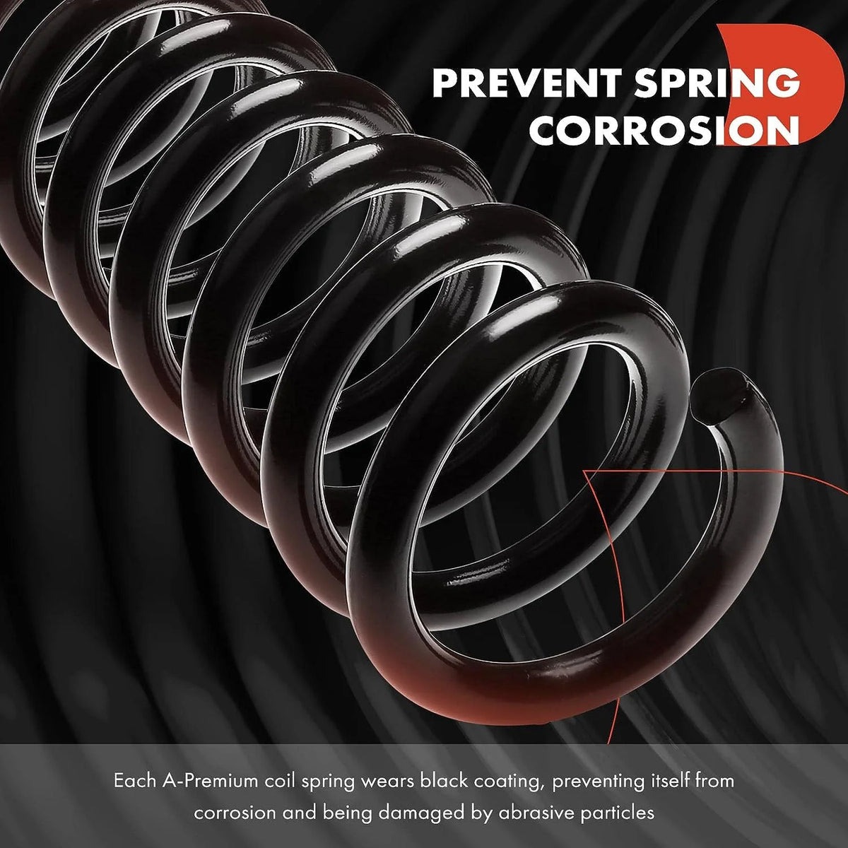 2Pcs Rear Left and Right Suspension Coil Spring Set M548135
