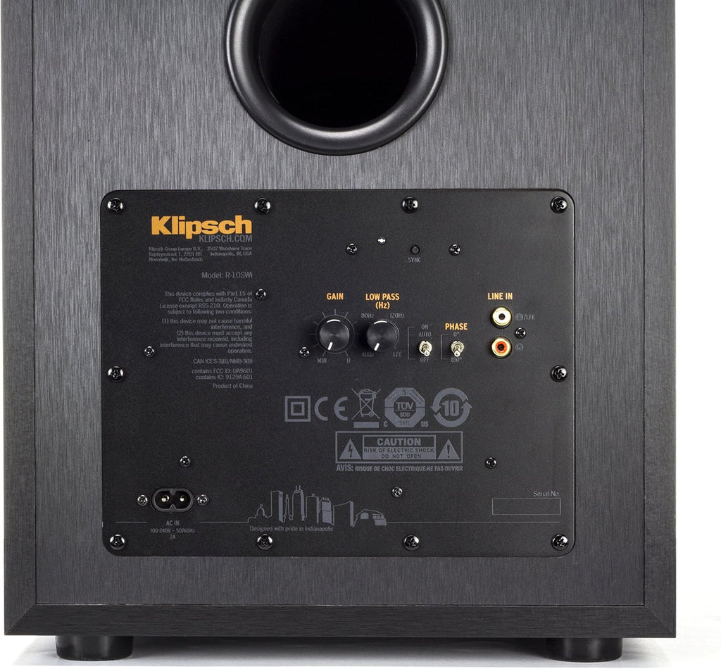 10" Wireless Subwoofer Brushed Black Vinyl T128