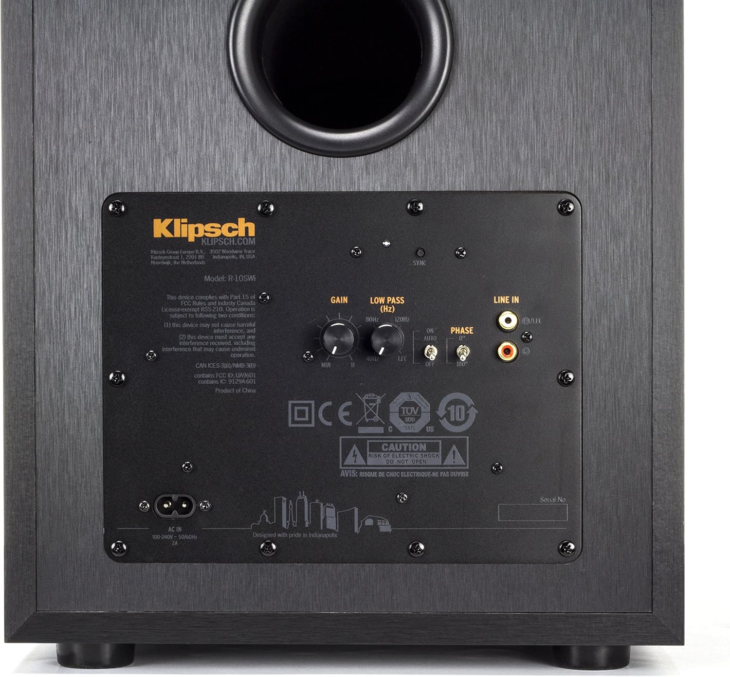 10" Wireless Subwoofer Brushed Black Vinyl T128