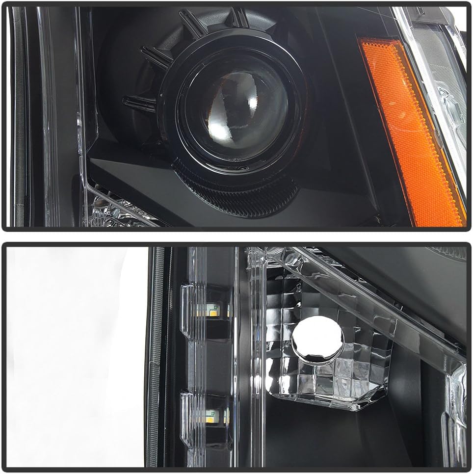Black Halogen Headlights X7842