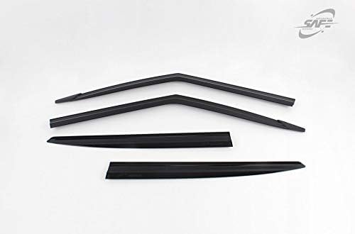 Smoked Side Window Deflectors Rain Guards 4p P47873