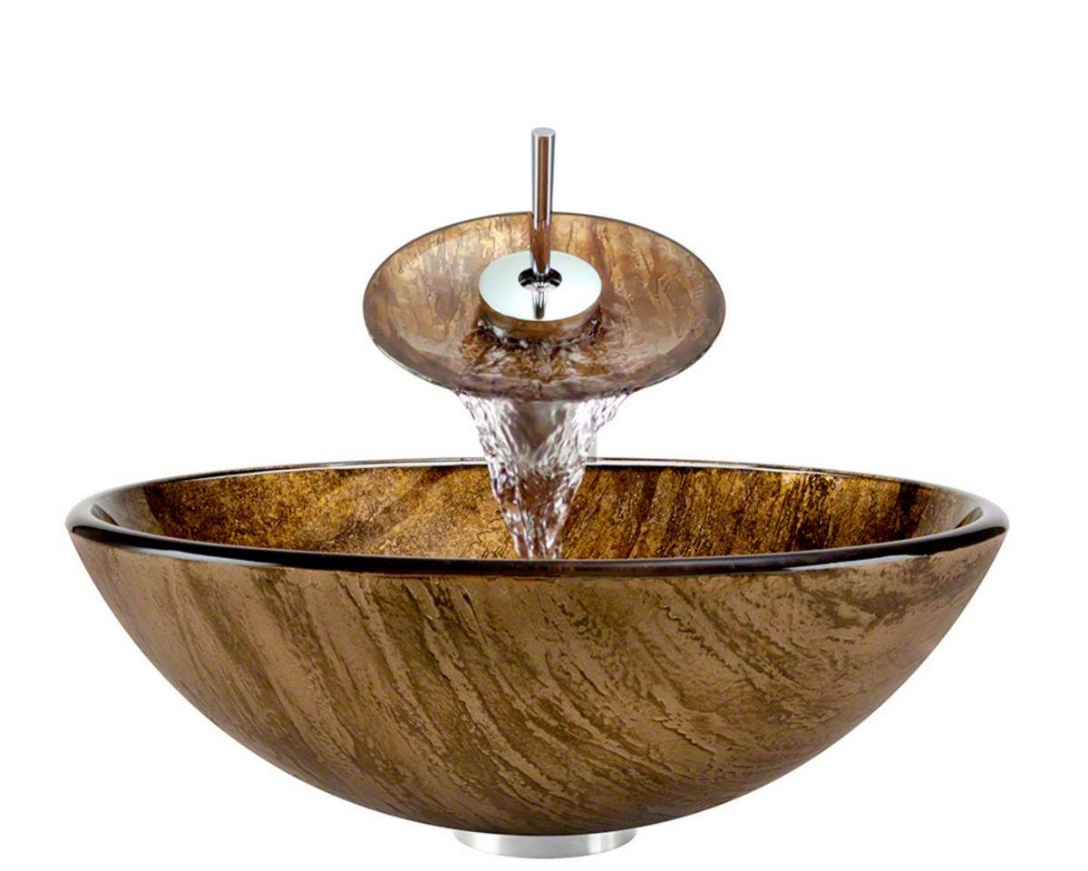 Bathroom Waterfall Faucet Ensemble V458942