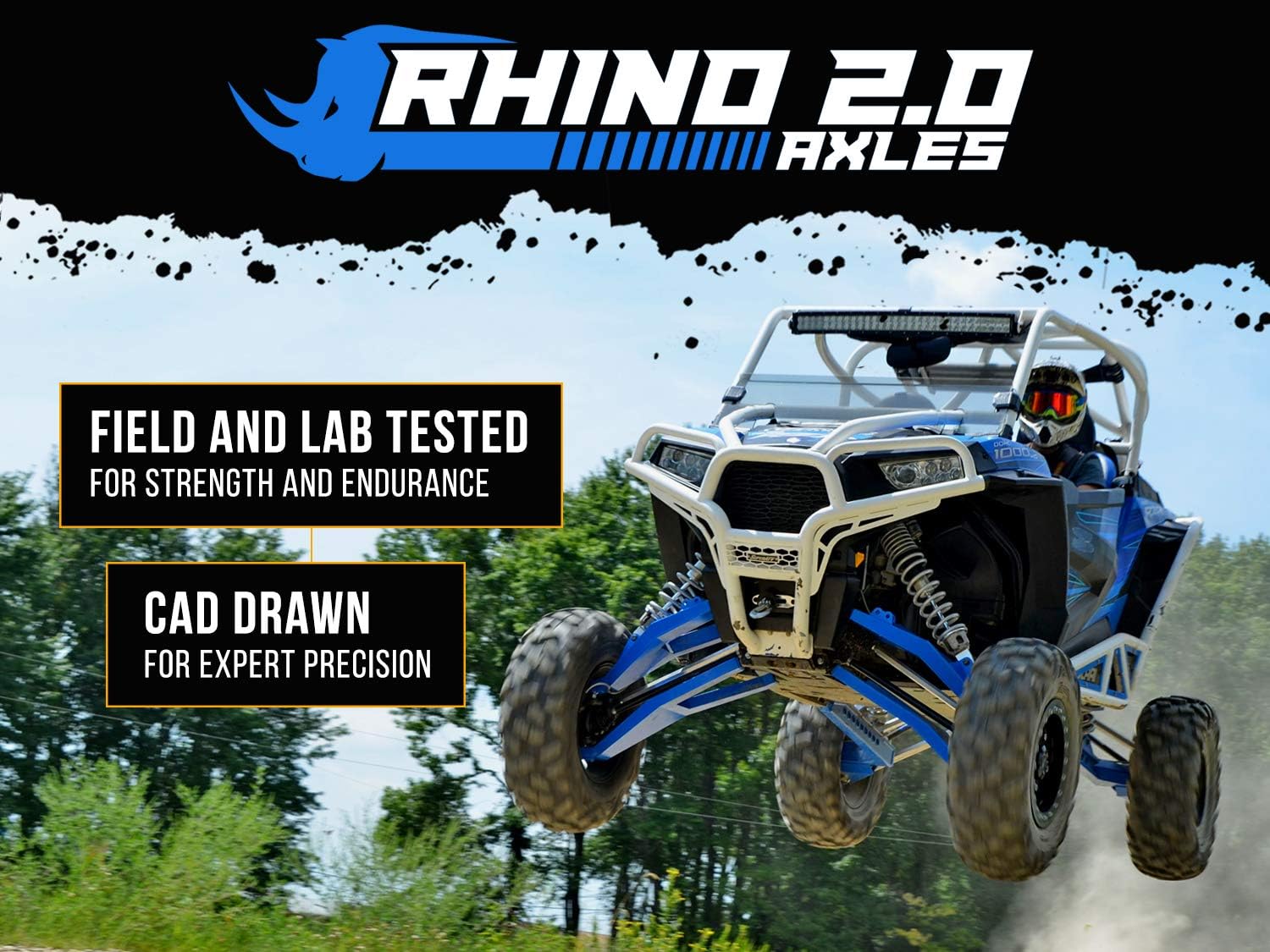 Heavy Duty Extended Front Axle for Polaris RZR S 1000 U9101