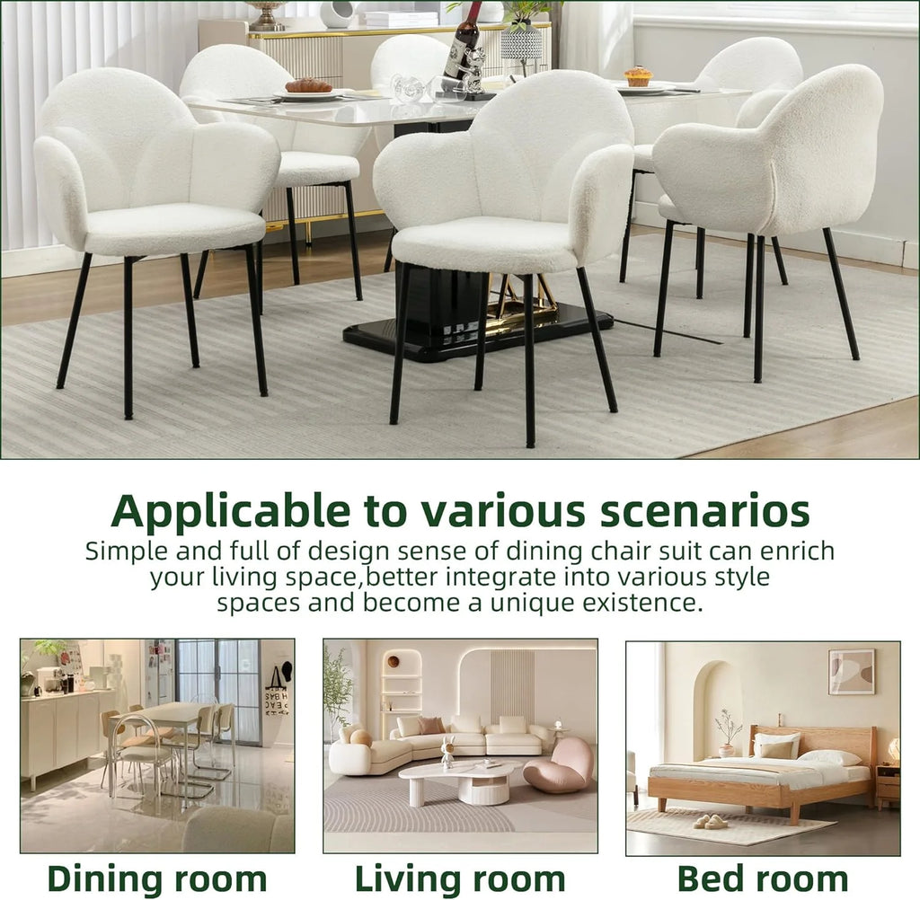 White Dining Chair Set of 2 Y132