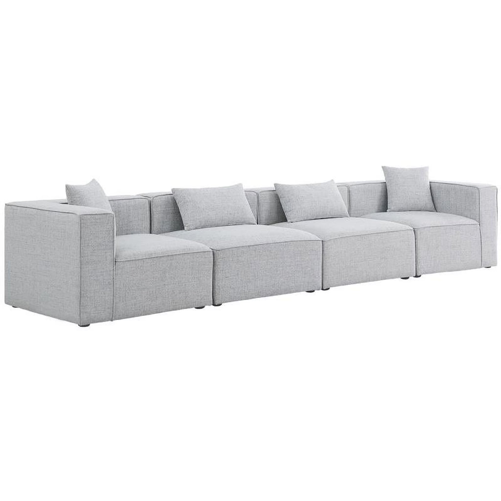 Grey Linen Modular Sofa D805841