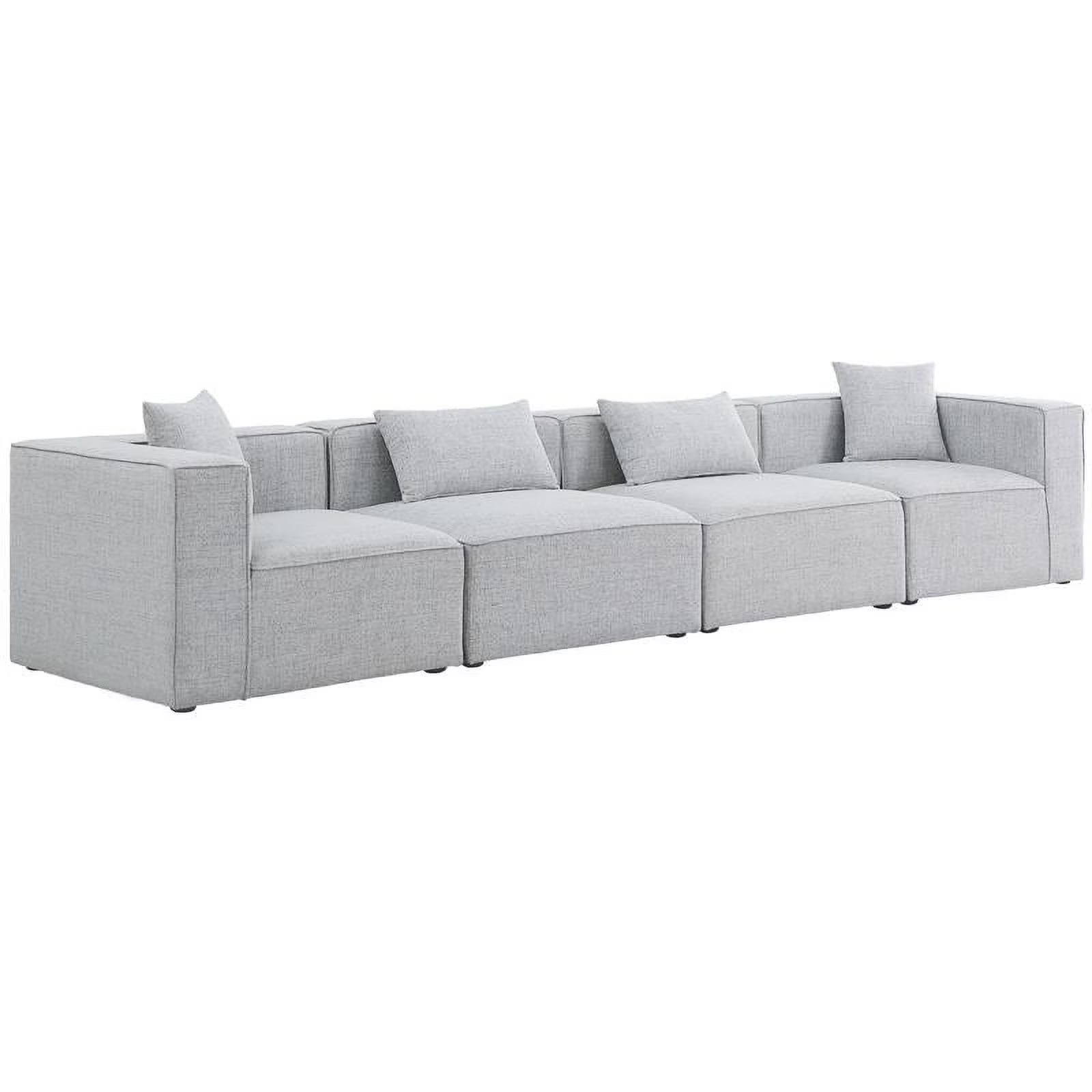 Grey Linen Modular Sofa D805841