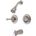 Satin Nickel Two Handle Tub & Shower Faucet S773538