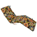 Patterned Polyester Outdoor Chaise Lounge Cushion F57011