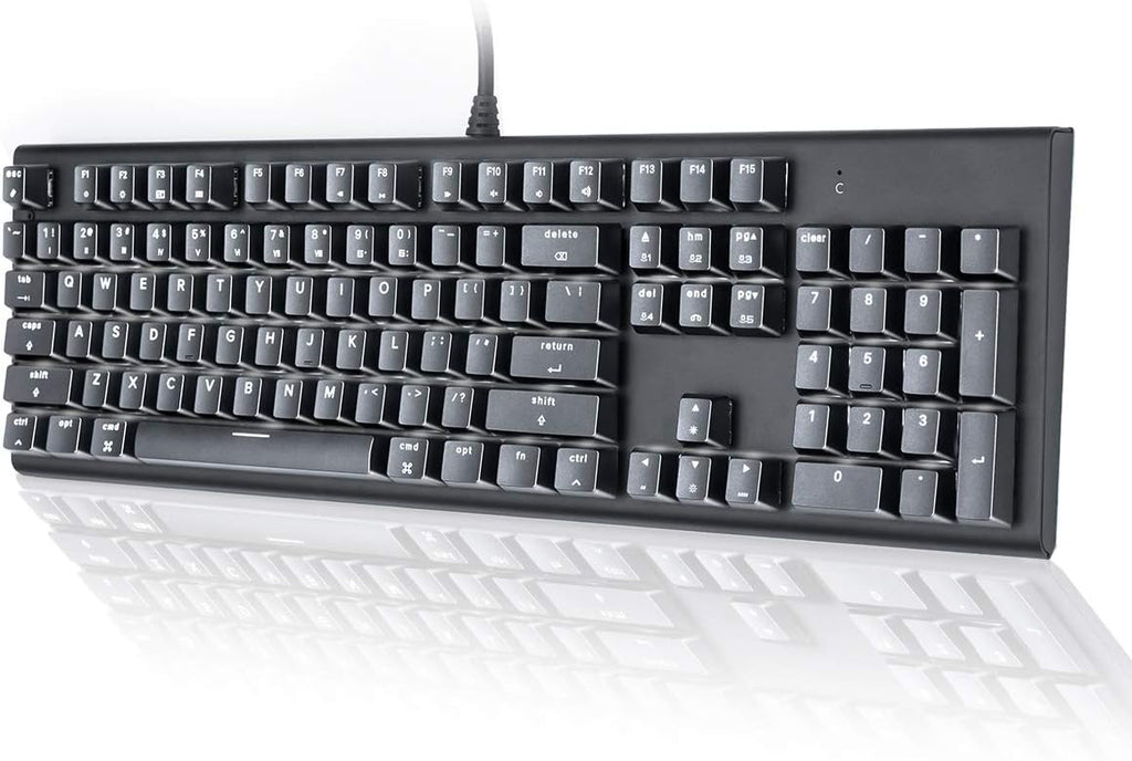 104-Key Full Size Mechanical Keyboard with Brown Switches LED Backlit Anti-ghosting Keys Pack of 2 F7854