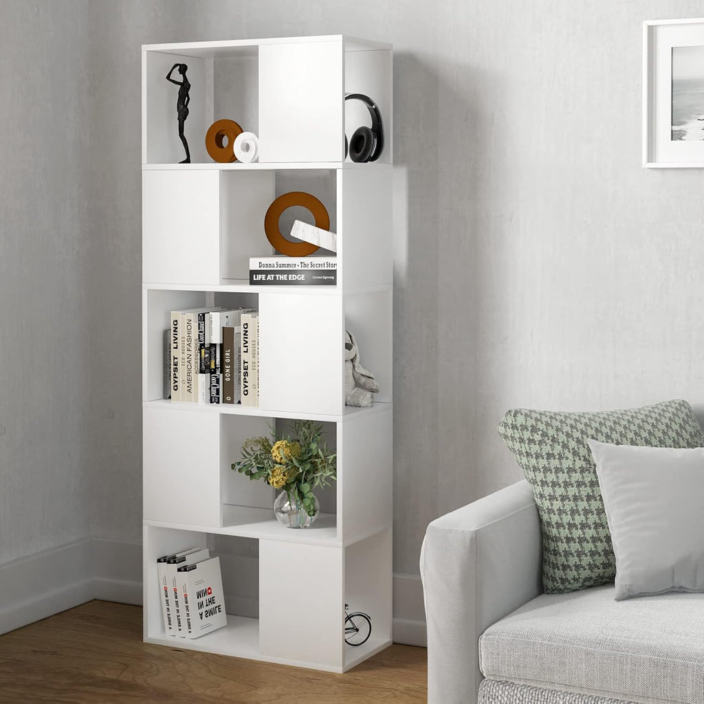 Grey 5 Tier Wood Bookcase Q167614