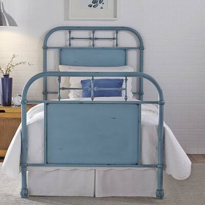 Blue Twin Standard Bed D4586