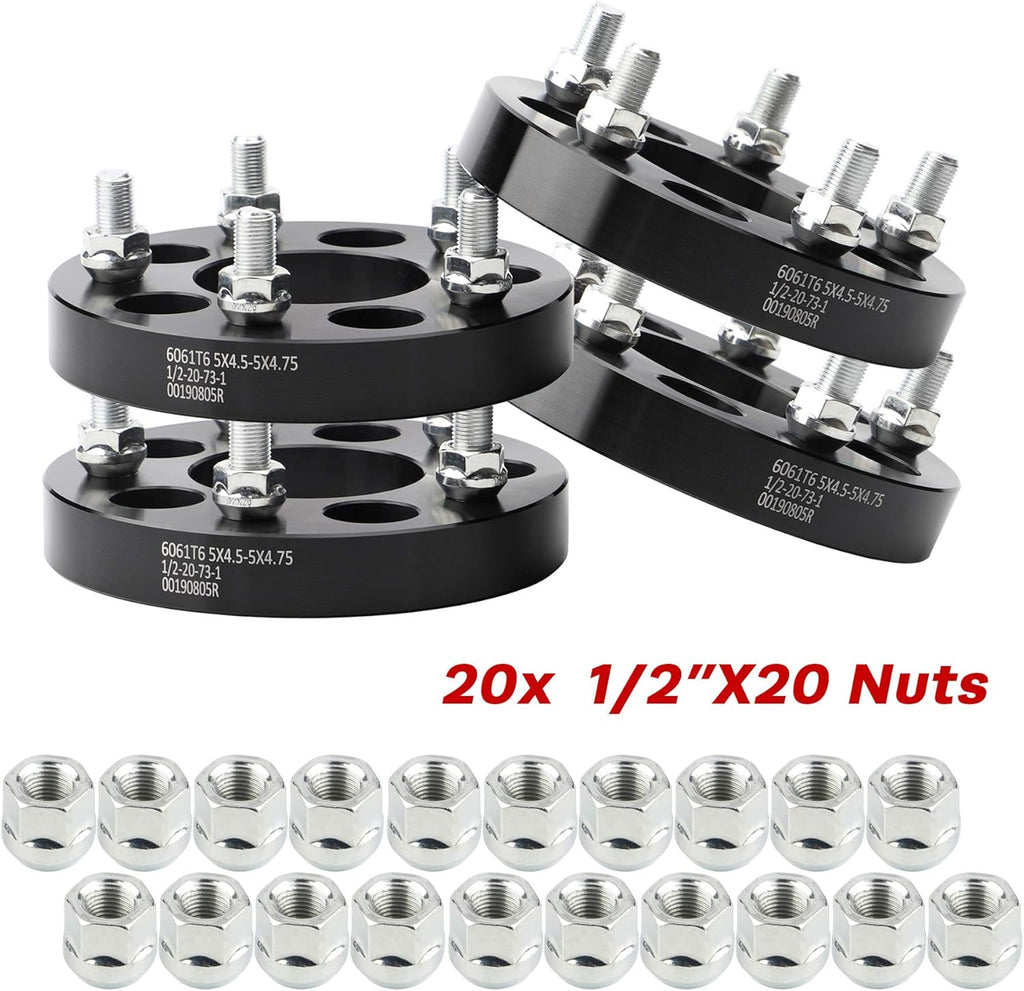 5x4.5 to 5x4.75 Wheel Adapters, 1 inch, 73mm Hub Bore S193472