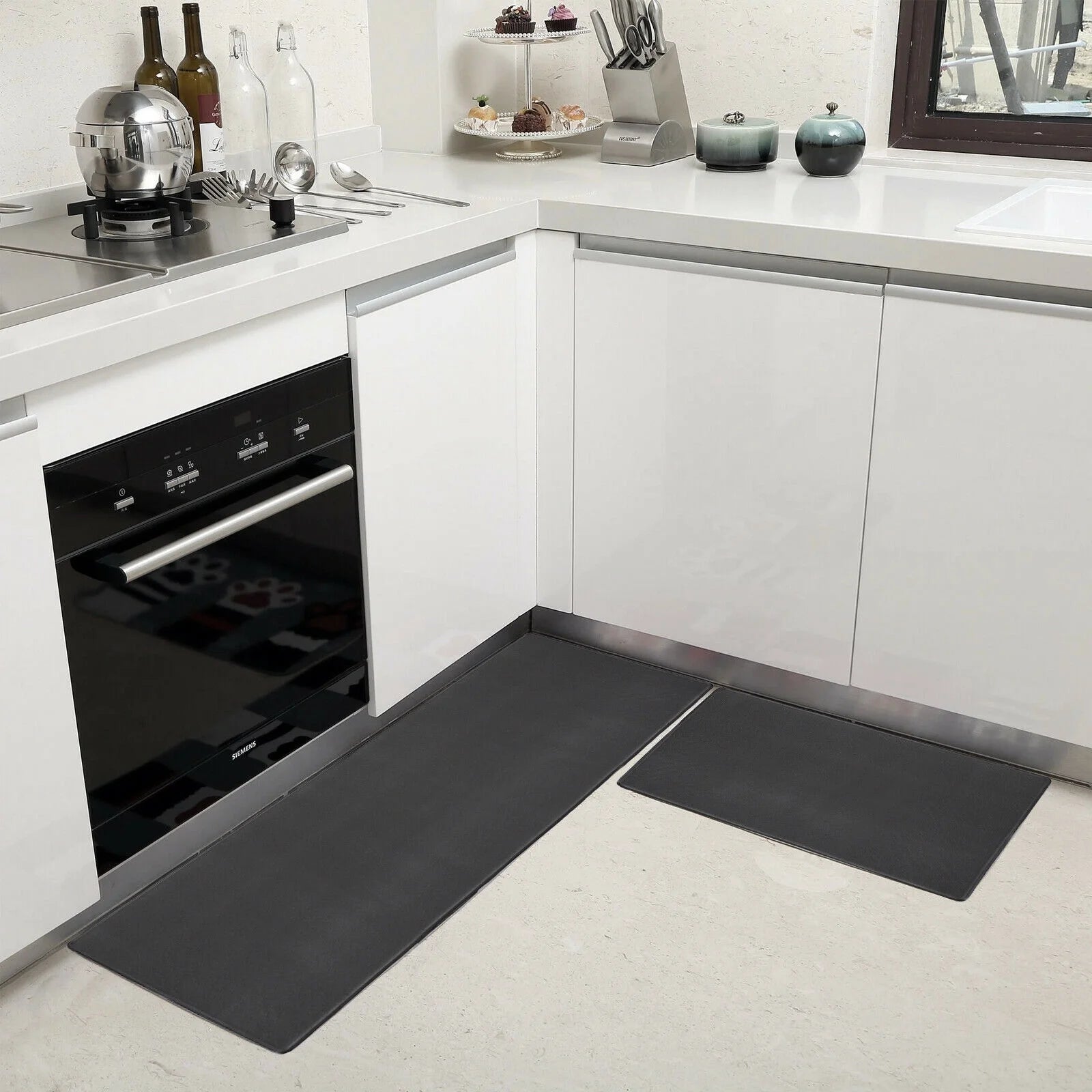2pcs PVC Kitchen Floor Mat Non-Slip J210