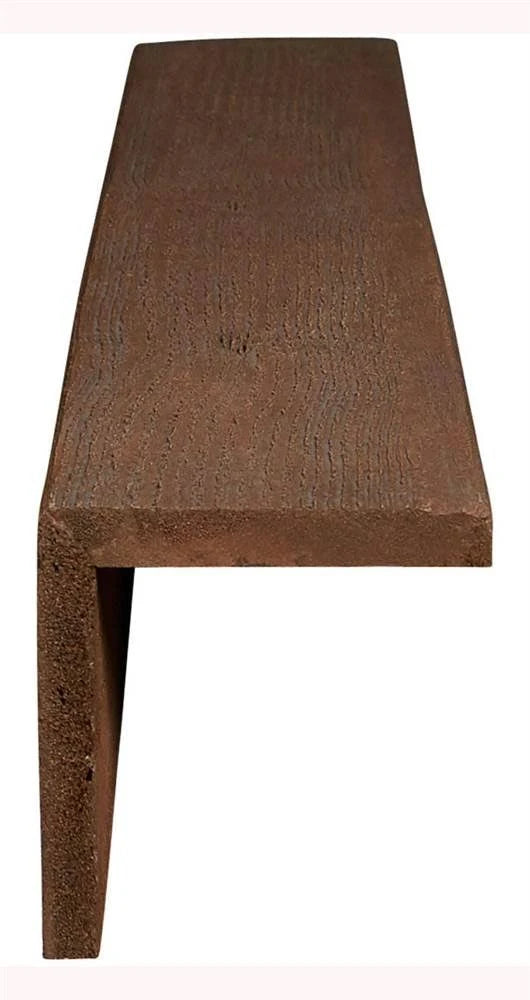 6x22W x 6x22H x 12&L 2-Sided Rough Sawn Faux Wood Ceiling Beam B102