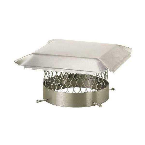10x22 Round Bolt-On Single Flue Chimney Cap with Mesh B2657