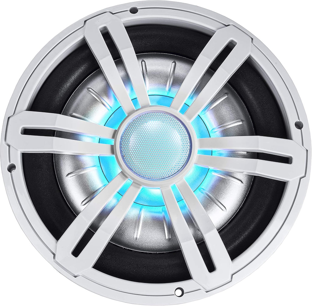 Marine Subwoofer Shallow 10" with Multicolor RGB Lights Pack of 2 X7325