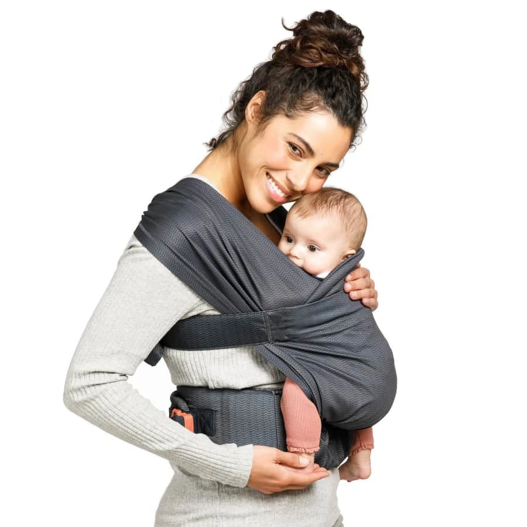 Adjustable Hybrid Wrap Carrier with Quilted Privacy Cover and Storage Pouch M749
