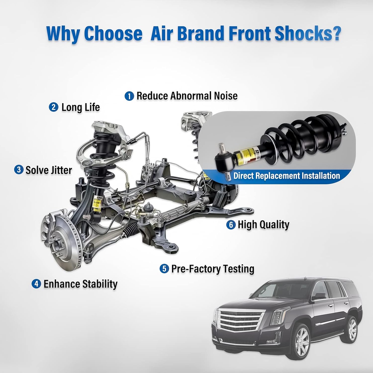 Front Shocks Absorber and Struts Assembly Magneride Suspension H756790