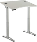 Electric Height Adjustable Sit to Stand Desk, White D4796