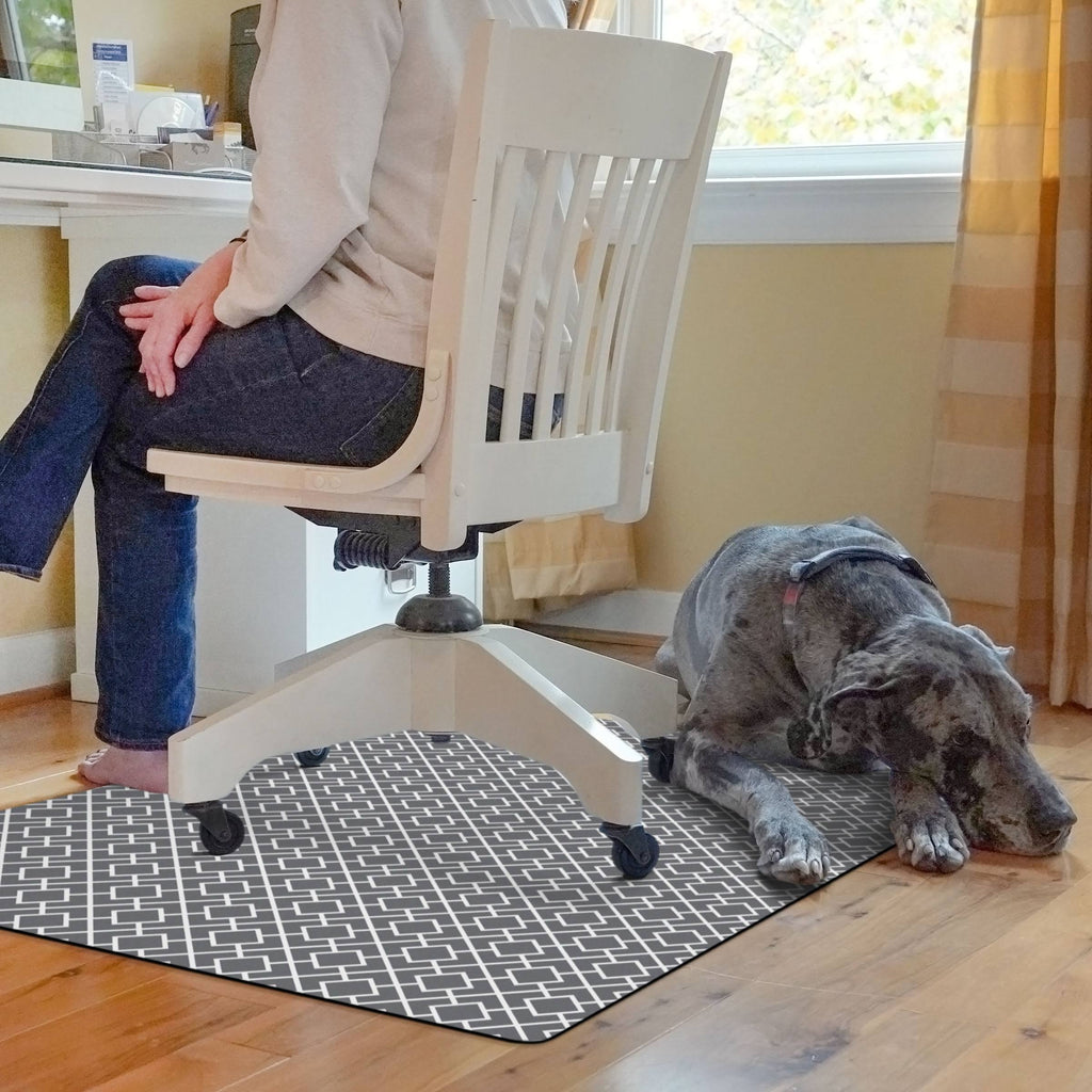 Gray Desk Chair Mat O302281