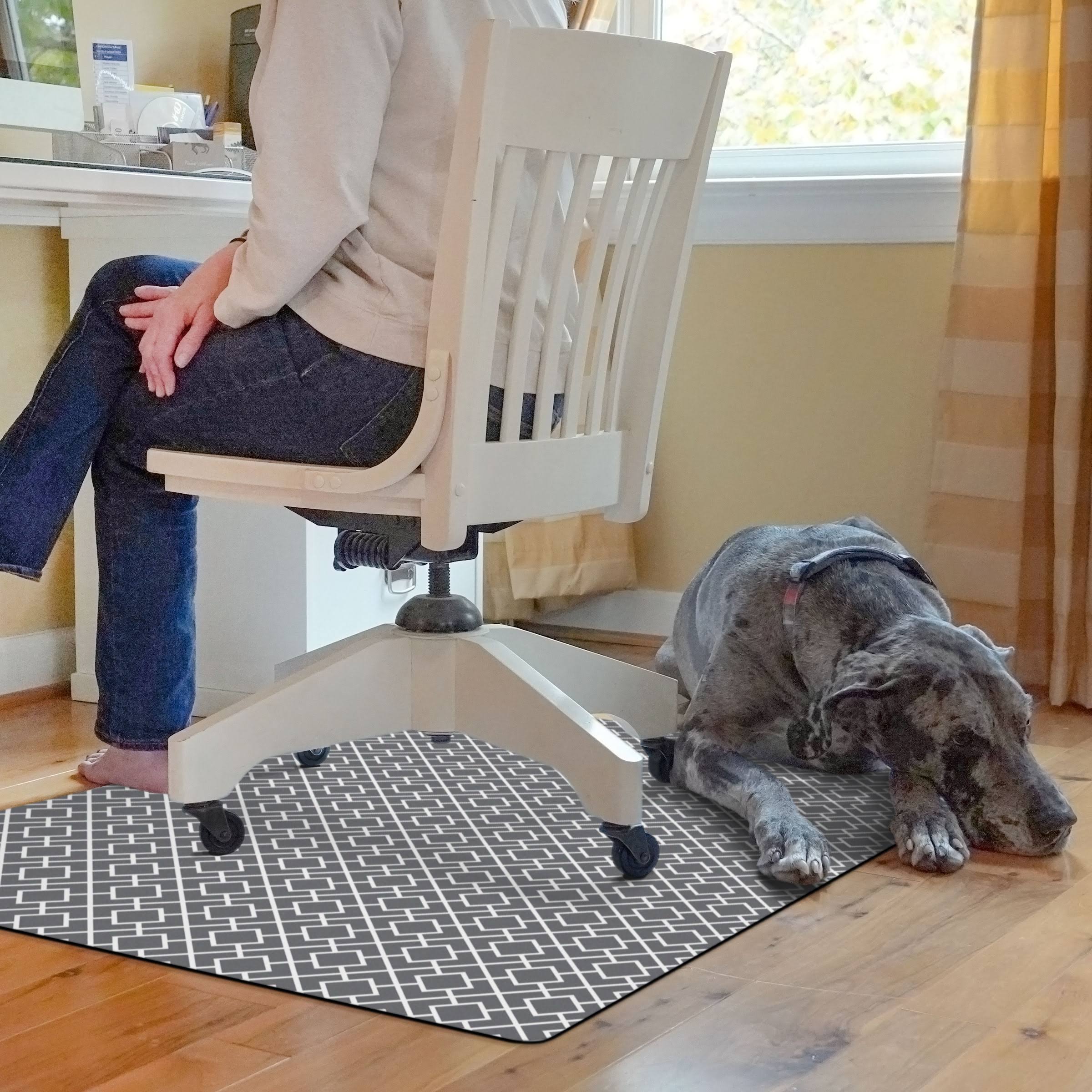 Gray Desk Chair Mat O302281
