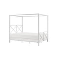 White Canopy Bed P384