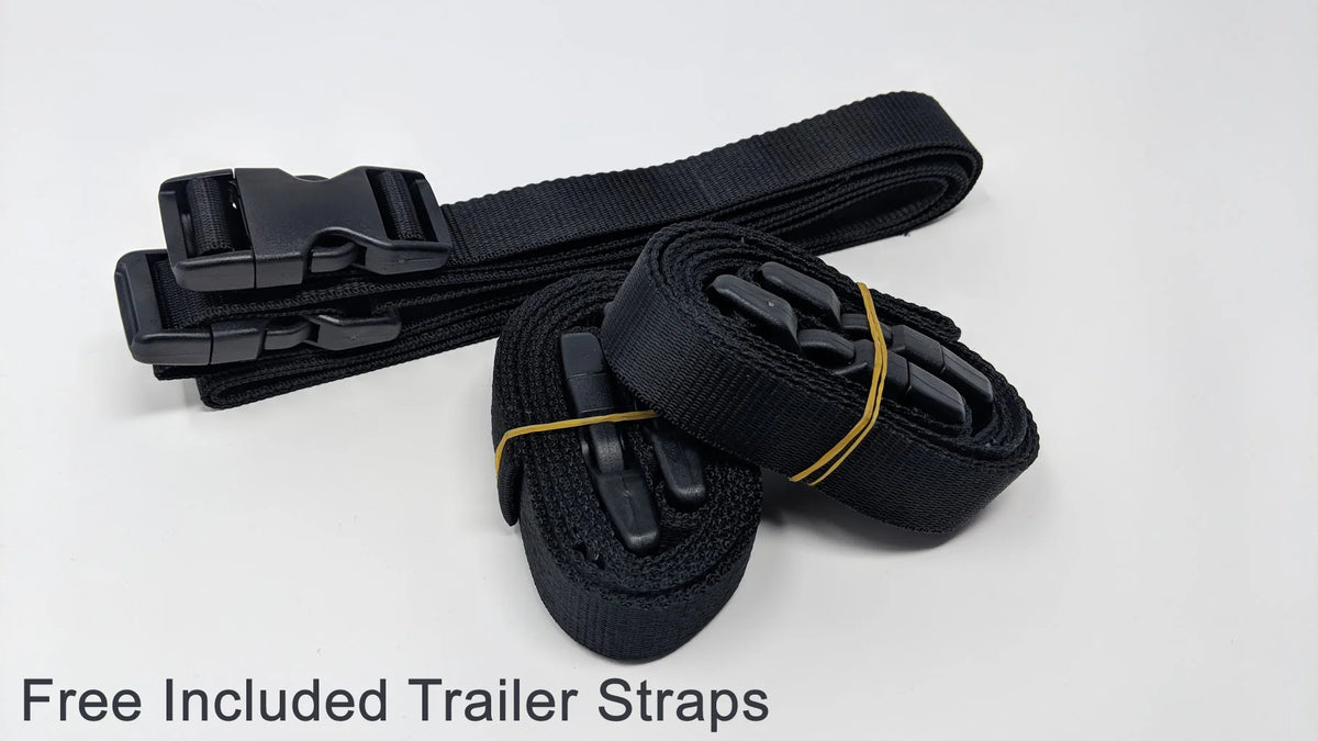 Gray / Black Jet Ski Cover with Trailer Straps and Storage Bag J1679