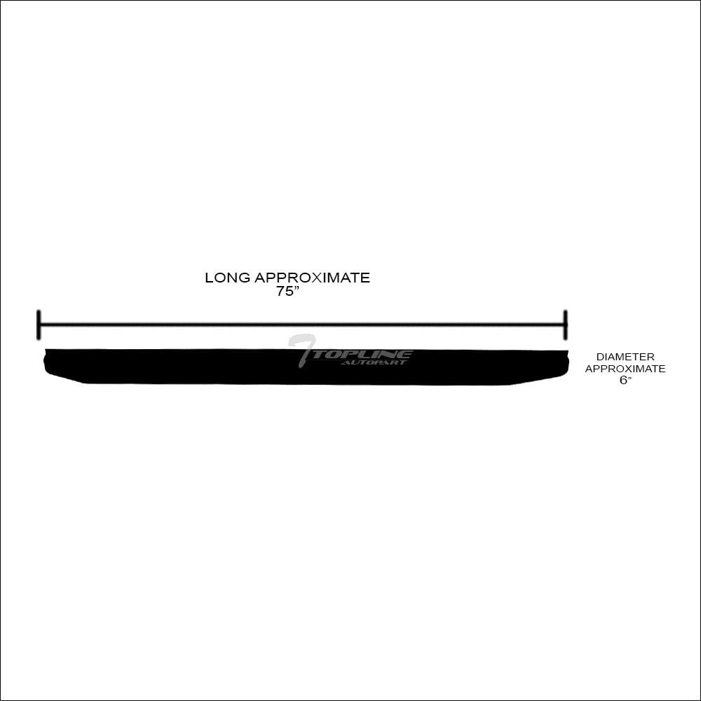 6" Black Aluminum Side Step Rail Running Boards X276