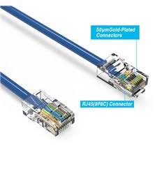 150ft Cat5e Ethernet Non-Booted Cable Blue J395