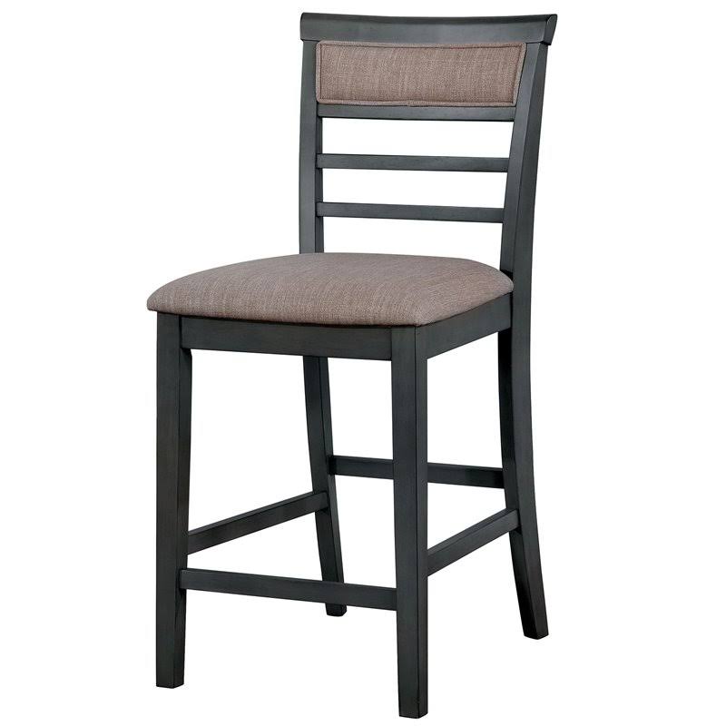 7 Piece Counter Height Wood Set in Weathered Gray W29550