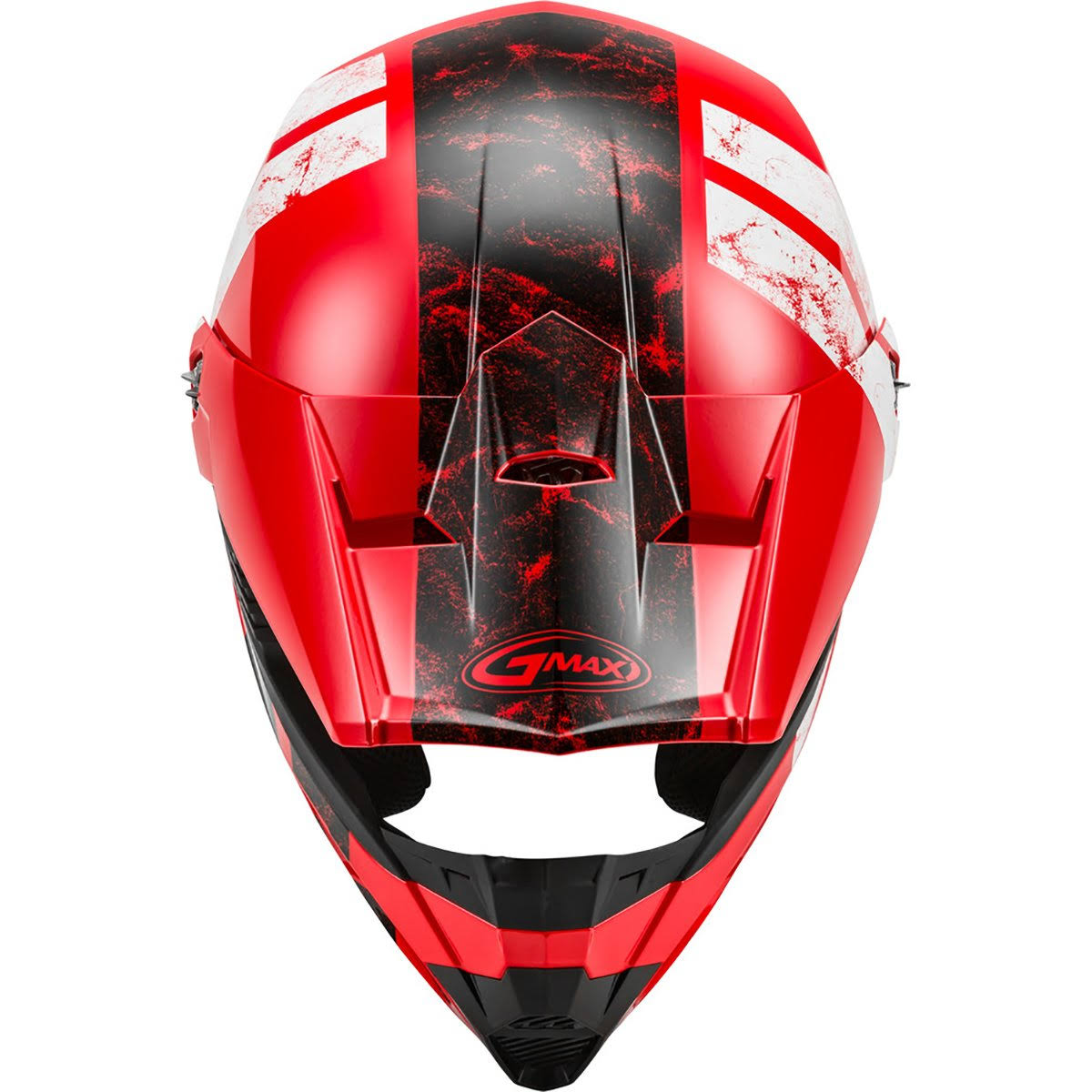 Matte Black/White/Red Off-Road Helmet Medium H5183