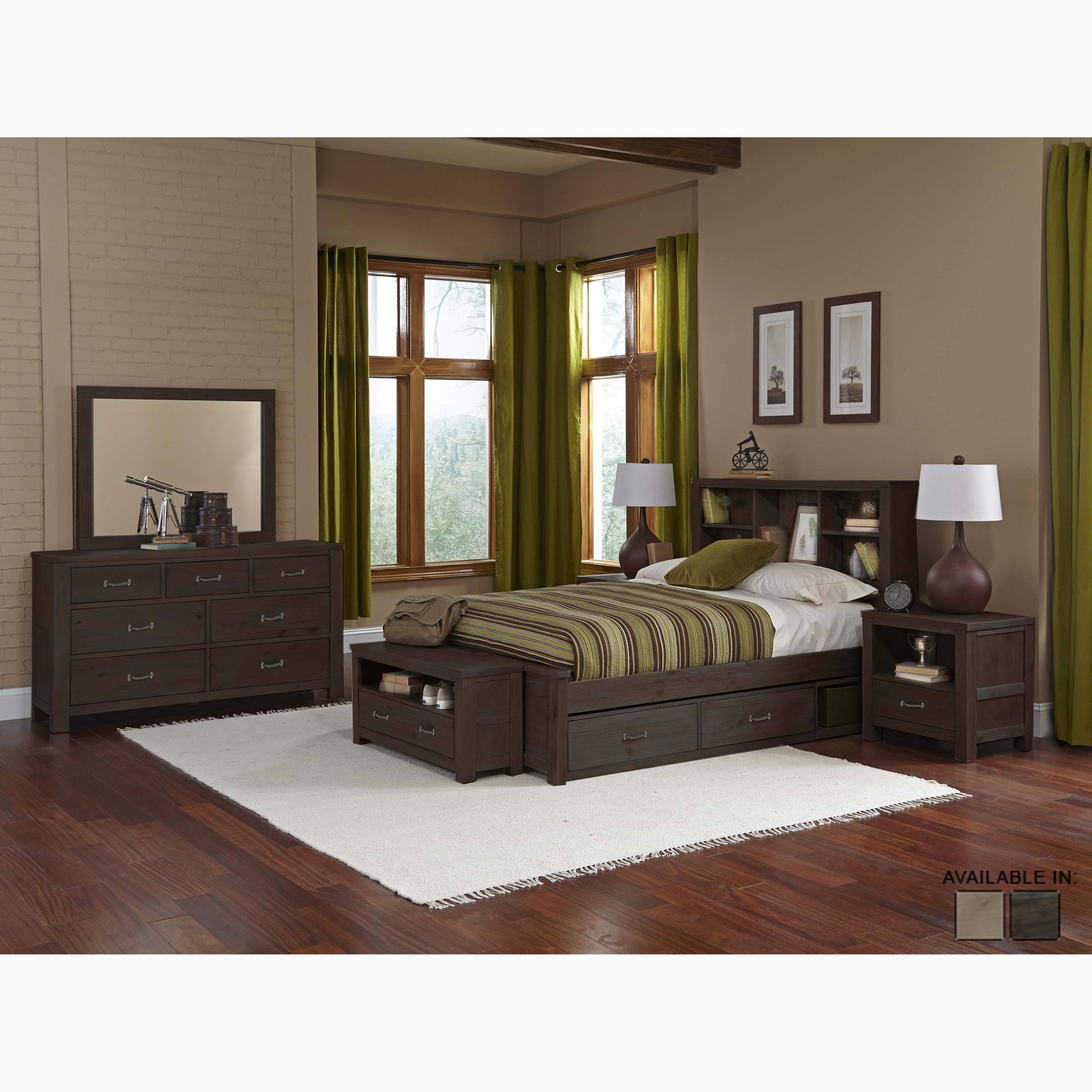 Espresso Full Bookcase Bed X83156