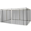 4-Panel Mesh Mosquito Netting Sidewalls with Zippers for Patio Gazebo A207896