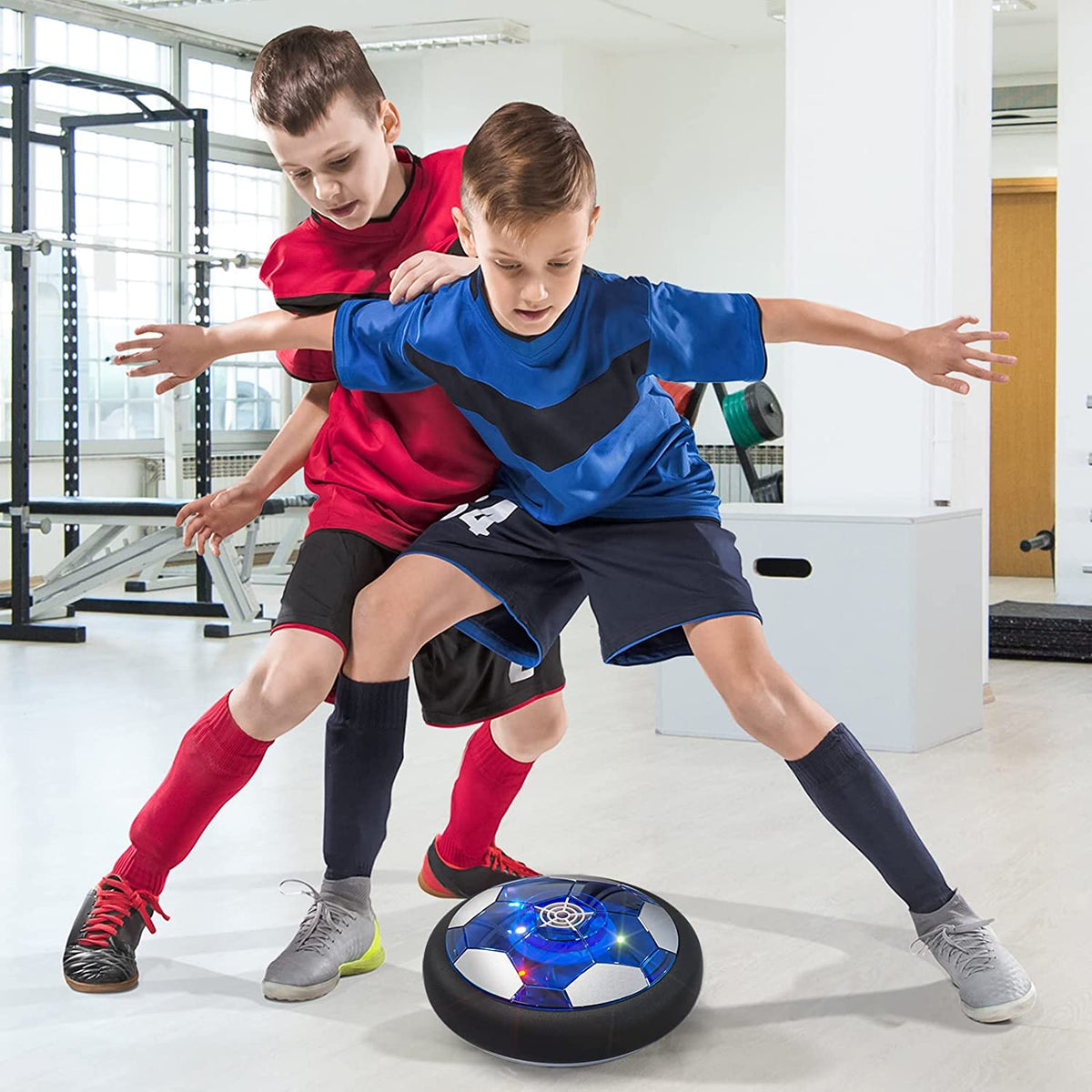 Hover Soccer Ball Set of 2 with LED Lights and Soft Foam Bumpers H83987