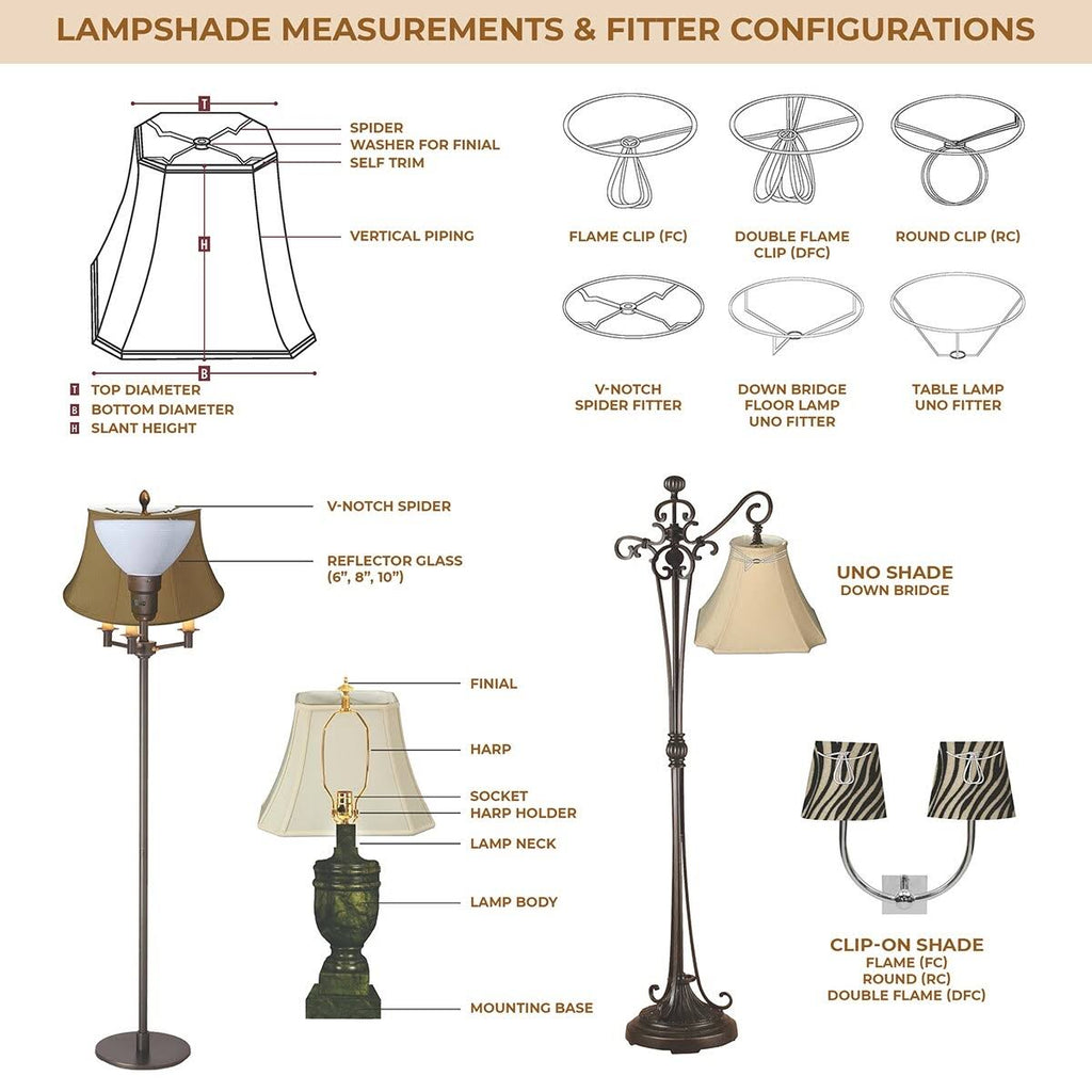 Black Square Cut Corner Bell Lamp Shade, Set of 2 J166