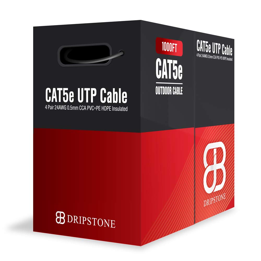 1000ft CAT5e Outdoor Direct Burial Solid Cable N3725