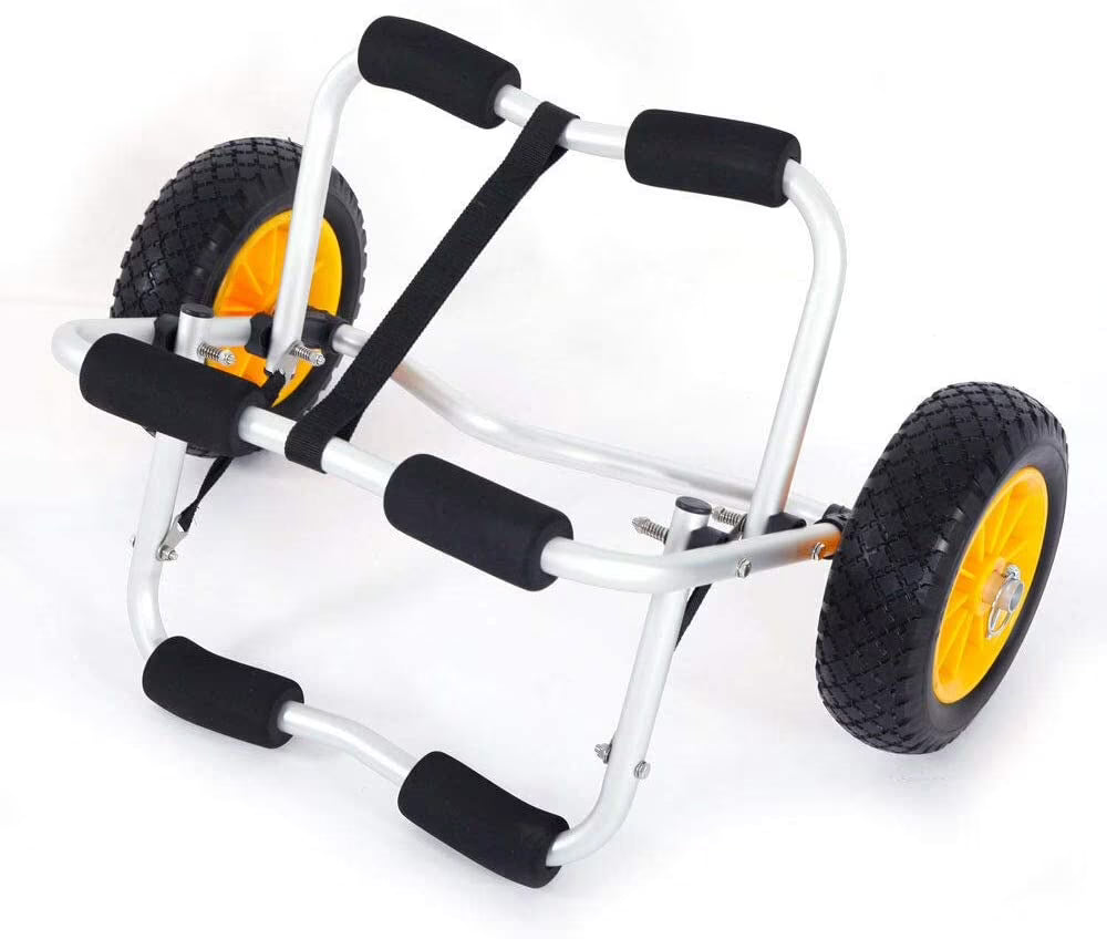 Boat Carrier Dolly Cart with Airless Tires and 2 Ratchet Straps U7979